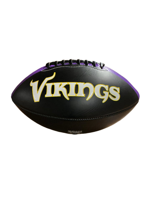 Minnesota Vikings Rawlings Jarden Sports NFL Team Signature Autograph Black Panel Football - GT - Wholesale.com