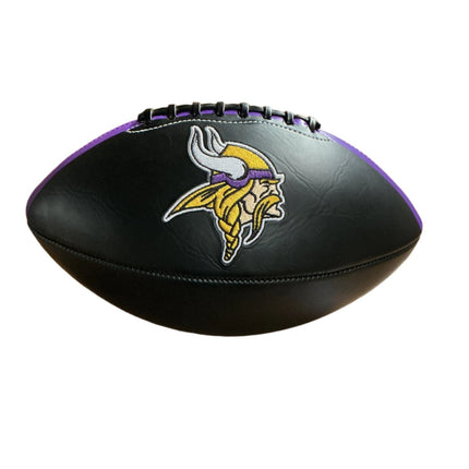 Minnesota Vikings Rawlings Jarden Sports NFL Team Signature Autograph Black Panel Football - GT - Wholesale.com