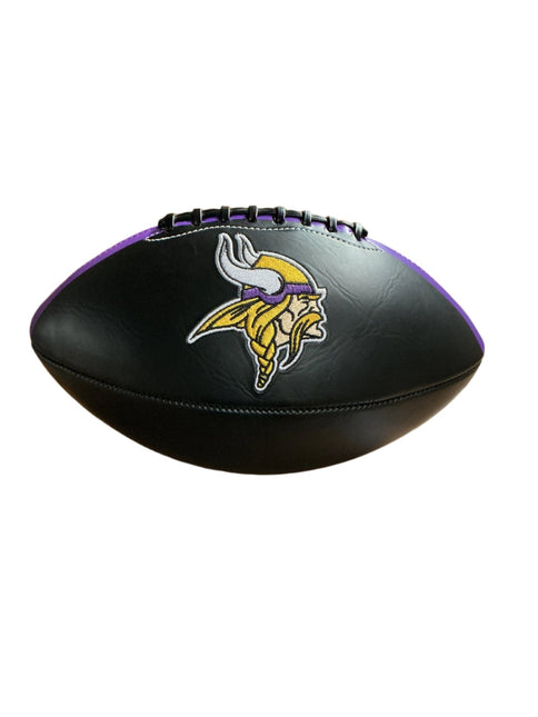 Minnesota Vikings Rawlings Jarden Sports NFL Team Signature Autograph Black Panel Football - GT - Wholesale.com