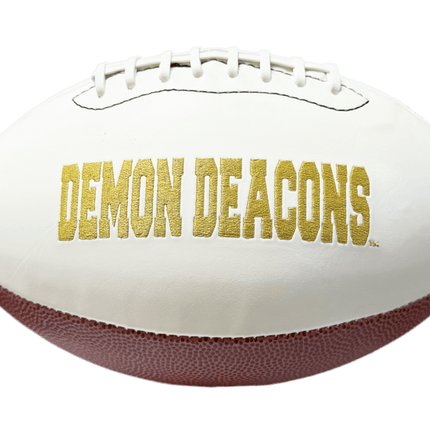 Wake Forest Demon Deacons Rawlings Jarden Sports NCAA Signature Autograph White Panel Football - Deflated