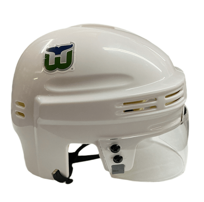 Hartford Whalers T/B SportStar NHL Hockey Player Mini Helmet - White - GT - Wholesale.com