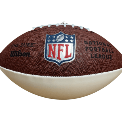 Wilson “The Duke” Silver Logo Replica NFL Official Size Game Football - GT - Wholesale.com