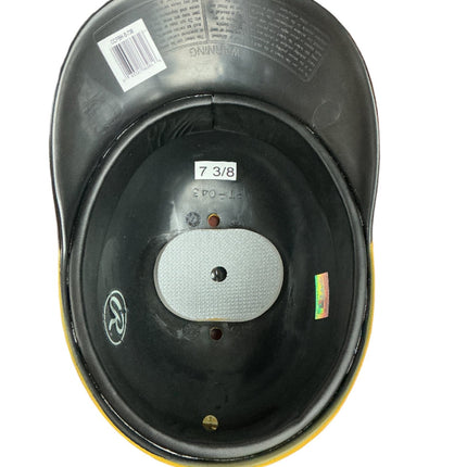 Rawlings Full Size Authentic Batting Helmet Yellow with Black Brim No Ear Flaps - GT - Wholesale.com