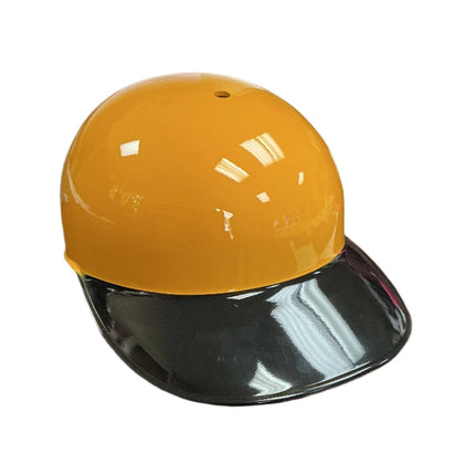 Rawlings Full Size Authentic Batting Helmet Yellow with Black Brim No Ear Flaps - GT - Wholesale.com